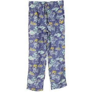Stafford Mens Med Cotton Sleep Pant Tropical Hawaiian Summer Relaxed Comfortable